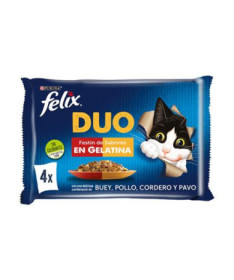 FELIX FANTASTIC DUO FESTIN SABORES 12 PACKS(4X85G)