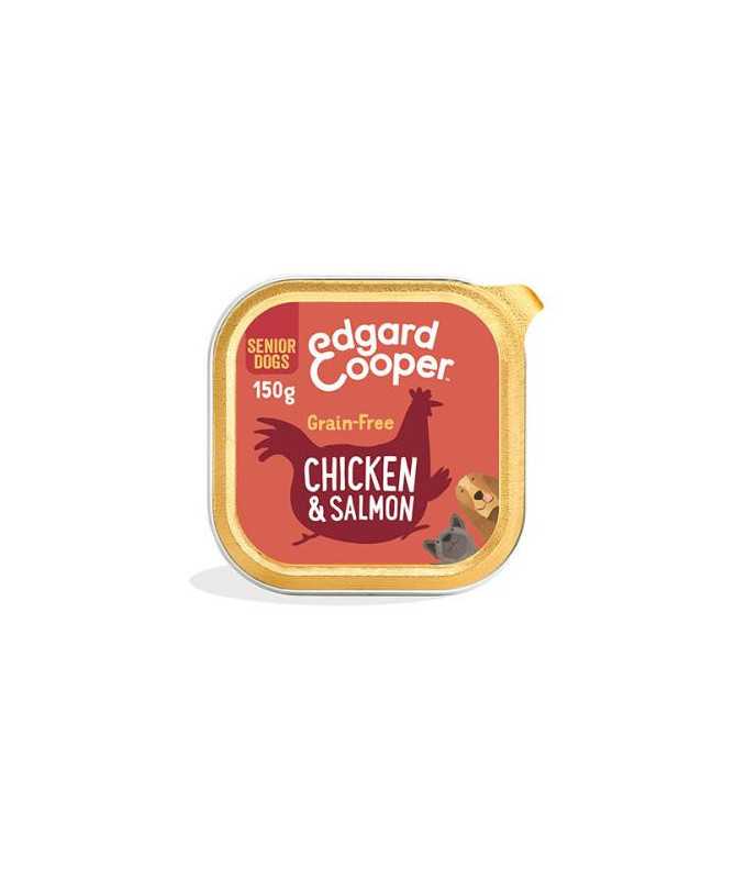 EC CANINE SENIOR POLLO Y SALMON TARRINA 11X150G