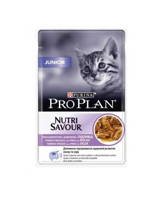 PROPLAN FELINE JUNIOR PAVO 26X85G