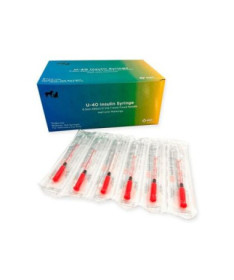 JERINGA INSULINA 40UI 1ML + AGUJA 29G 100UD MSD