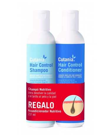 PACK CUTANIA HAIR CONTROL CHAMPU+CONDITIONER 237ML
