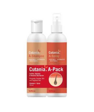 PACK CUTANIA A-SHAMPOO 236 ML + A-SPRAY 236 ML