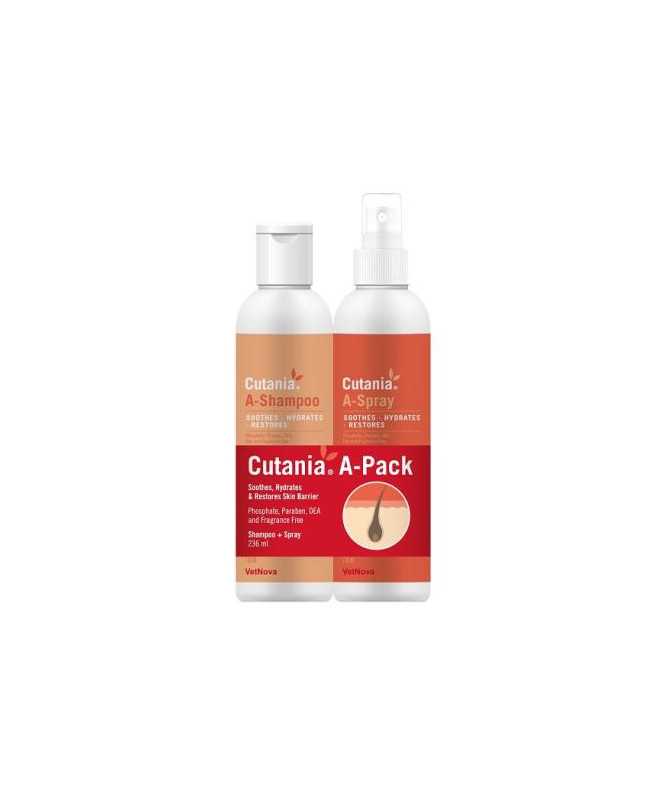 PACK CUTANIA A-SHAMPOO 236 ML + A-SPRAY 236 ML