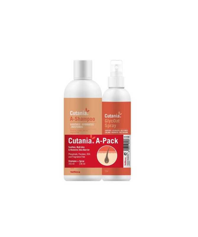 PACK CUTANIA A-SHAMPOO 355 ML + A-SPRAY 236 ML