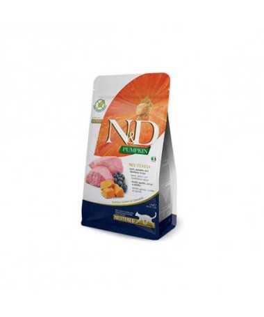 N&D PUMPKIN CAT NEUTERED CORDERO 5KG