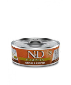 N&D PUMPKIN CAT VENADO 12X80G