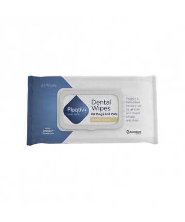 PLAQTIV+ TOALLITAS DENTALES 64 UD PERRO Y GATO