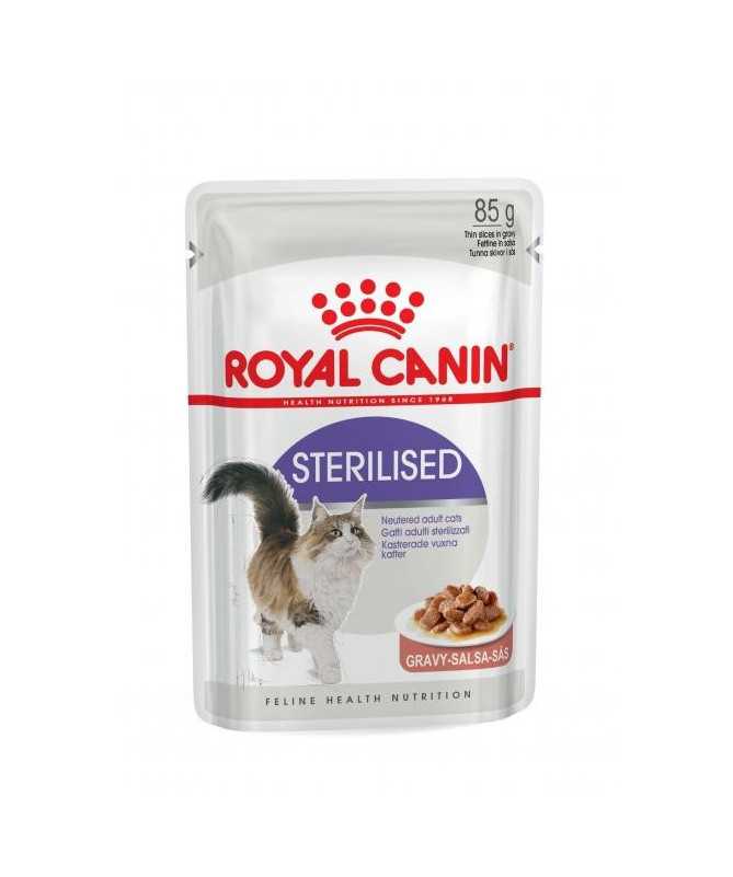 FELINE STERILISED GRAVY 12 BOLSITAS X 85G