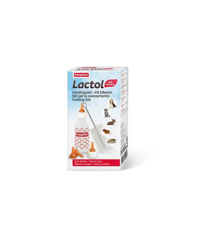 LACTOL KIT: BIBERON+6 TETINAS+LIMPIADOR