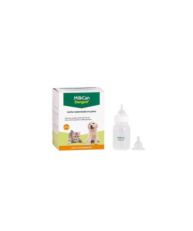 MILKCAN LECHE EN POLVO PARA PERRO/GATO400G+BIBERON