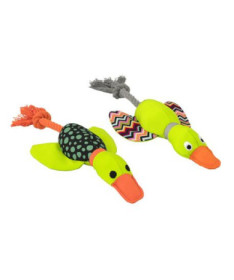 PELUCHE PATO HARRY CON CUERDA DENTAL 33CM 2UD