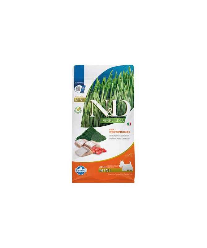 N&D SPIRULINA DOG MINI ARENQUE 2KG