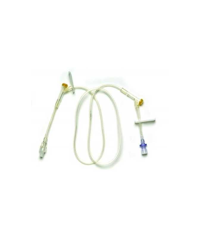 ALARGADERA LUERLOCK 85CM/2 TOMAS Y/2 CLAMPS 1UD