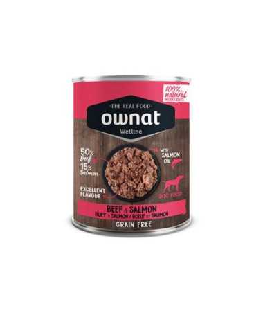 OWNAT PERRO WETLINE BEEF & SALMON 12 X 395G