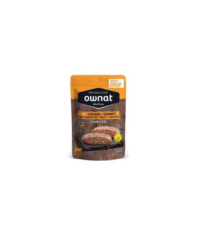 OWNAT GATO WETLINE CHICKEN&SHRIMPS 12X85G