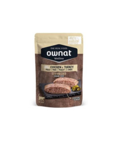 OWNAT GATO WETLINE STERILIZED CHIKEN&TURKEY 12X85G