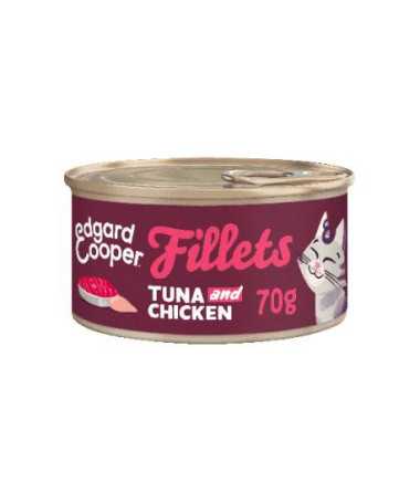EC FELINE FILETES ATUN Y POLLO LATA 24X70G