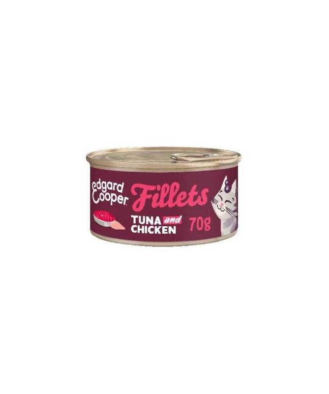 EC FELINE FILETES ATUN Y POLLO LATA 24X70G