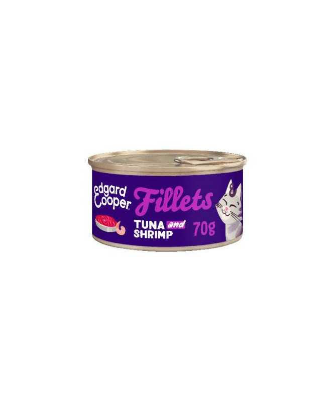 EC FELINE FILETES ATUN Y GAMBAS LATA 24X70G