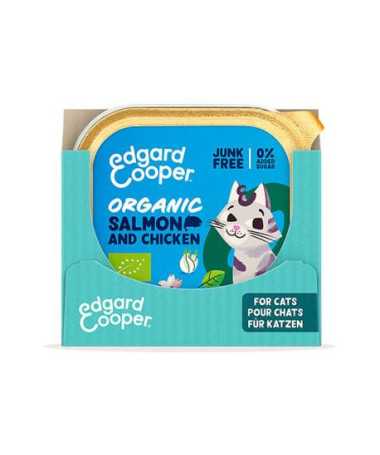 EC FELINE ADULT PATE ORGANIC SALMON TARRINA 16X85G