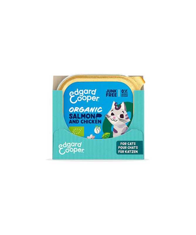 EC FELINE ADULT PATE ORGANIC SALMON TARRINA 16X85G