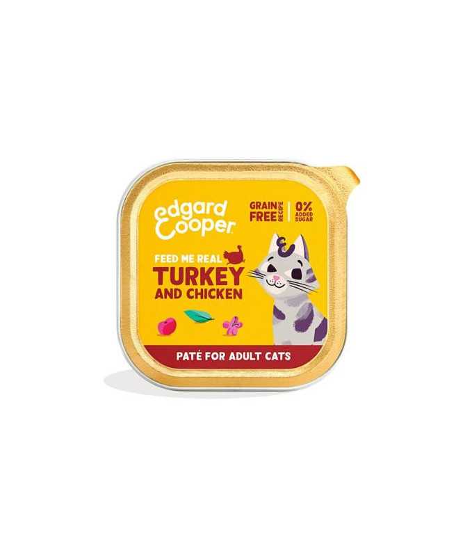 EC FELINE ADULT PATE PAVO Y POLLO TARRINA 16X85G
