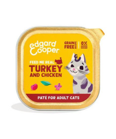 EC FELINE ADULT PATE PAVO Y POLLO TARRINA 16X85G