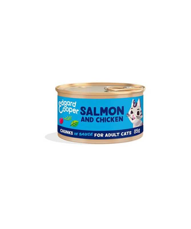 EC FELINE ADULT TROCITOS SALMON POLLO LATA 18X85G