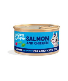 EC FELINE ADULT TROCITOS SALMON POLLO LATA 18X85G