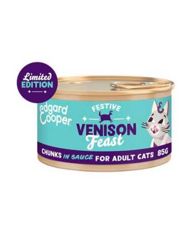 EC FELINE ADULT TROCITOS VENADO NAVIDAD LATA18X85G