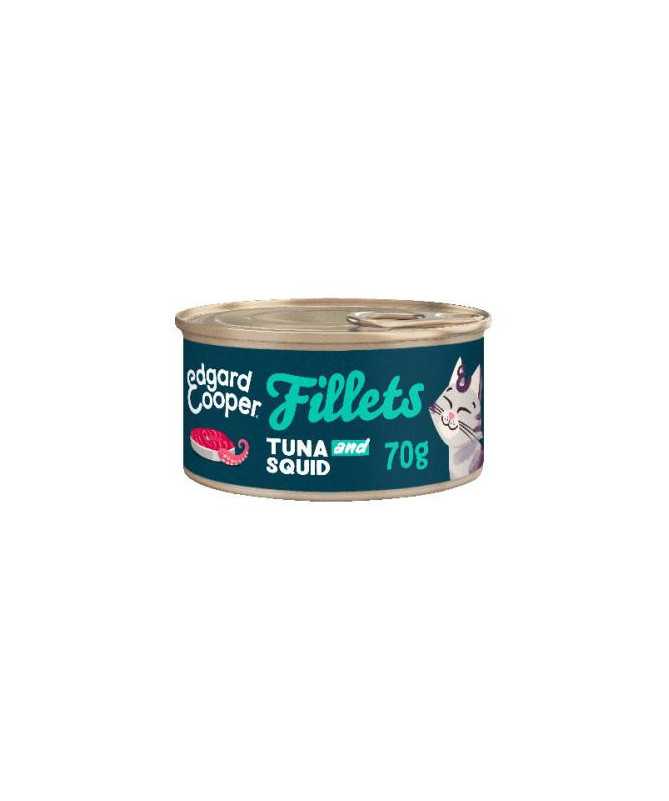 EC FELINE FILETES ATUN Y CALAMARES LATA 24X70G