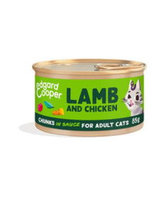 EC FELINE ADULT TROCITOS CORDERO POLLO LATA 18X85G