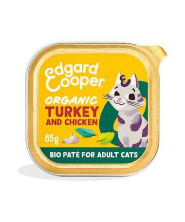 EC FELINE ADULT PATE ORGANIC PAVO TARRINA 16X85G