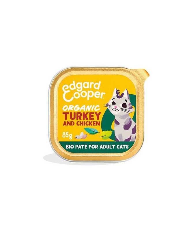 EC FELINE ADULT PATE ORGANIC PAVO TARRINA 16X85G
