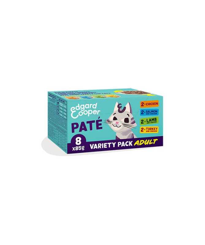 EC FELINE MULTIPACK POLLO/SALMON/PAVO/CORDER 8X85G