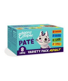 EC FELINE MULTIPACK POLLO/SALMON/PAVO/CORDER 8X85G