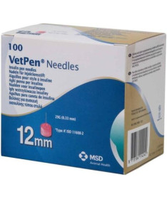 AGUJAS VETPEN 12MM CANINSULIN 100UD