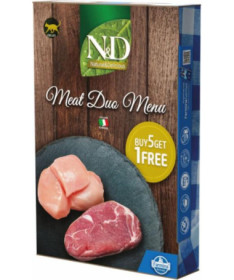 N&D NATURAL CAT MEAT DUO MENU 6X70G (5+1)