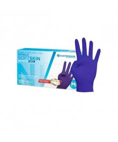 GUANTES NITRILO SOFTSKIN AZUL TALLA: XS 100UD