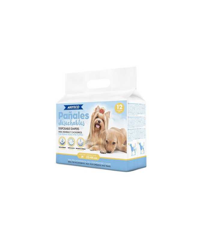 PA?AL PARA PERRO TALLA: M / 32-44CM 12UD