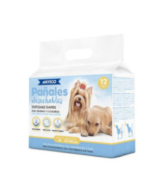 PA?AL PARA PERRO TALLA: M / 32-44CM 12UD