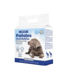 PA?AL PARA PERRO MACHO TALLA: XL / 60-85CM 12UD