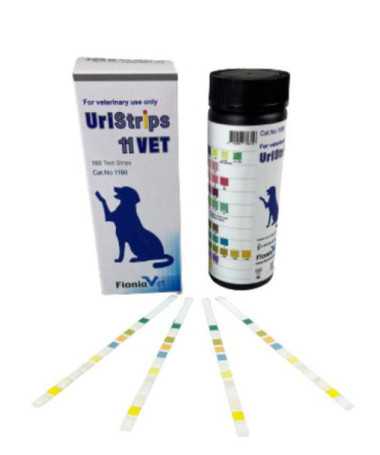 TIRAS DE ORINA 11 PARAMETROS URISTRIP 11 VET 100UD