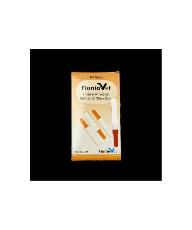 TIRAS REACTIVAS DE FLUORESCEINA 100 TIRAS