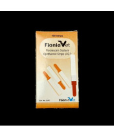 TIRAS REACTIVAS DE FLUORESCEINA 100 TIRAS