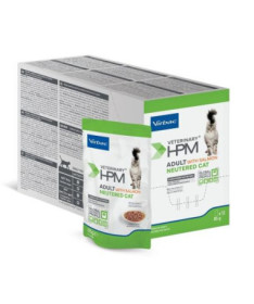 HPM FELINE ADULT WITH SALMON NEUTERED GRAVY 12X85G