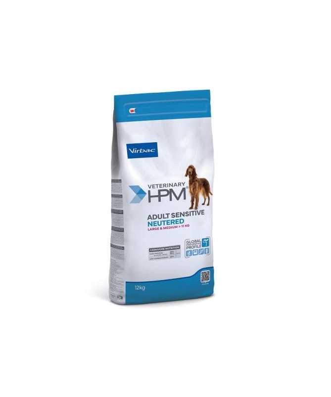HPM CANINE ADULT SENSITIVE NEUTERED LARGE&MED 12KG