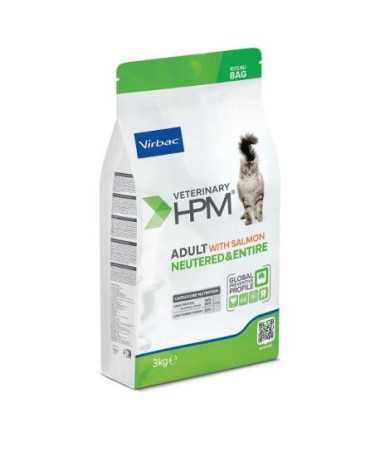 HPM FELINE ADULT WITH SALMON NEUTERED&ENTIRE 3KG