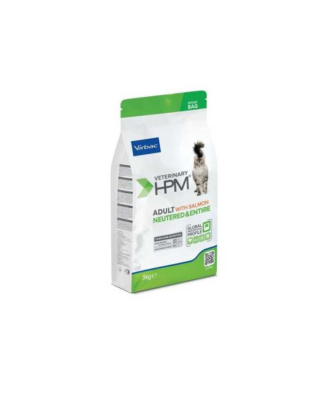 HPM FELINE ADULT WITH SALMON NEUTERED&ENTIRE 3KG