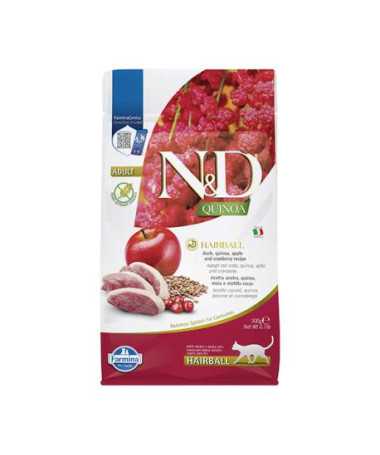 N&D QUINOA CAT HAIRBALL 300G